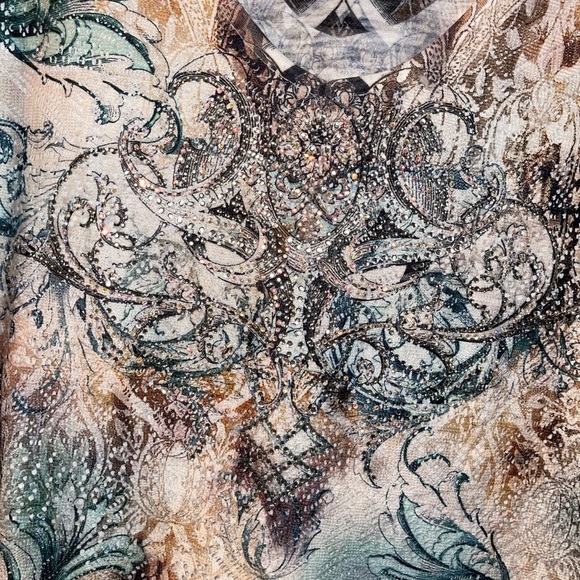 Reba Rhinestone Y2K Top - Picture 2 of 5